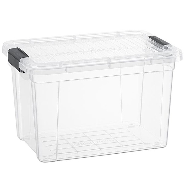 Superio Clear Storage Box with Lid, 2.5 Quart Plastic Container