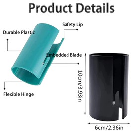 Wrapping Paper Cutter (2-Pack), Sliding Gift Wrap Cutter, Wrapping Paper Cutter Tool Tube, Easy to Cut Gift Wrapping Paper Rolls