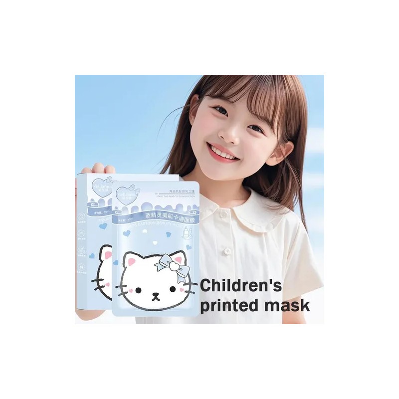 5pcs Nourishment Facial Mask Skincare Cartoon Design