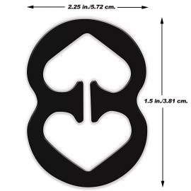 Razor Clips Bra Strap Clips Made in the USA Racer Back Conceal Straps (Black)