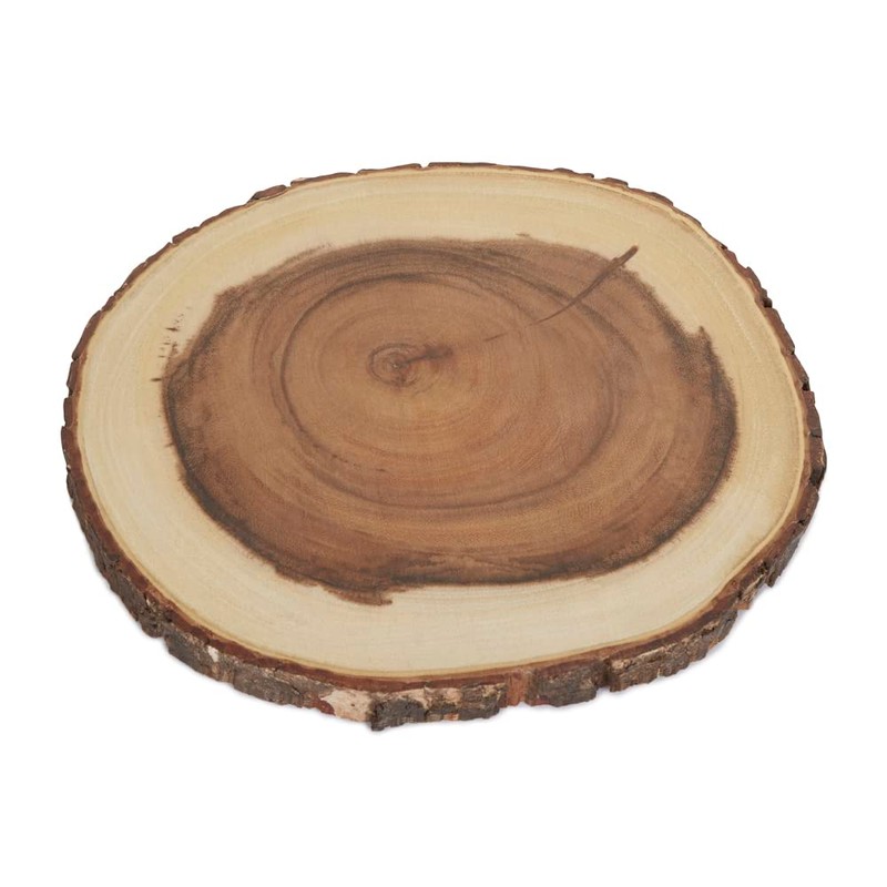 Rustica 25-30 cm Round Mango Wood Bark Board