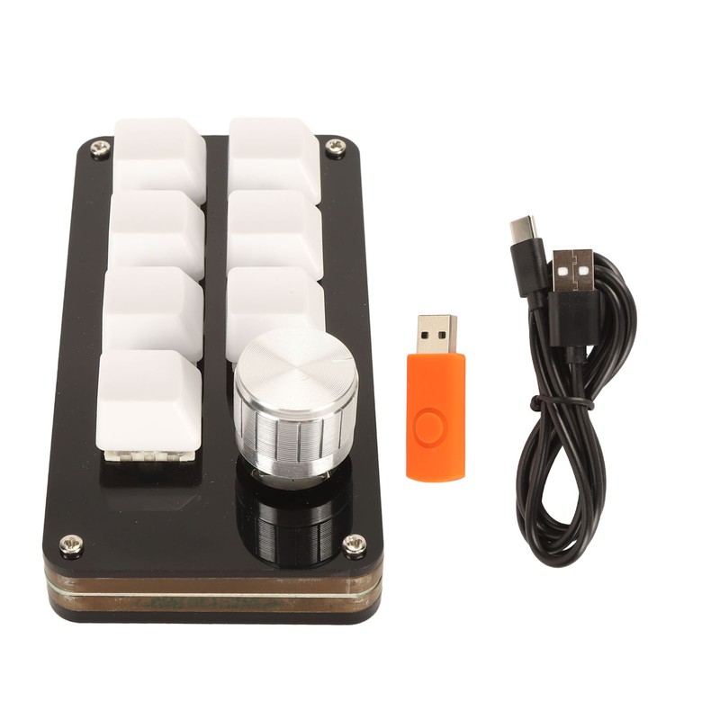 USB Mini 7 Key Keypad with Knob Custom Programming Hot