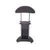 Techni Mobili Sit-to-Stand Mobile Medical Laptop Computer Cart, Black, Adjustable