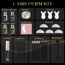 Eyelash Lift Kit – DIY Lash Lift Kit Lash Perm Set for Natural Curl & Long-Lasting Lift | Gentle Formula & Easy Application, Eyelash Perm Kit
