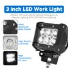 2x 3'' LED Spot Work Light & Upper Hood Ditch