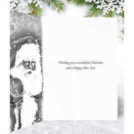 Someone Special Christmas Card - Santa & Ted - Medium Sized Card (A5 Size -148mm x 210mm) with Envelope