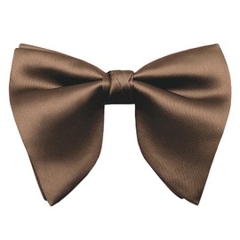 Luckyvestir Oversized Bow Ties for Men, Pre Tied Clip on Men's Black Bowtie for Wedding Tuxedo Banquets Formal Wear