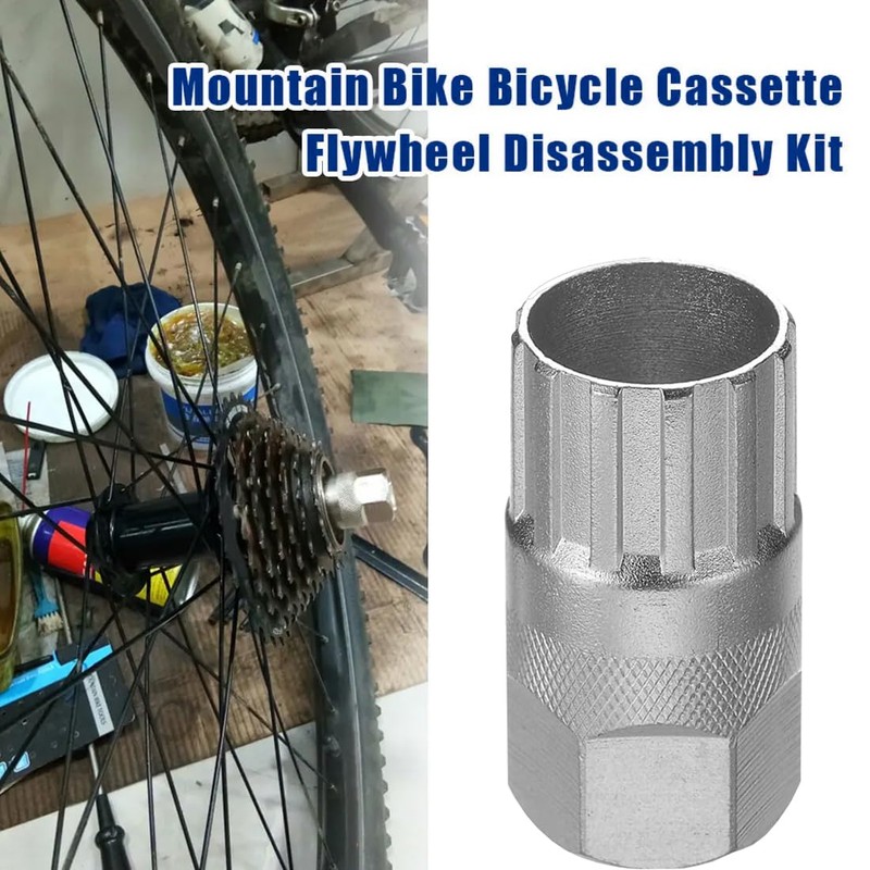 VYIBPDY Bicycle Freewheel Remover, Chain Whip, Sprocket Puller, Bicycle Inner