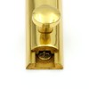Prime-Line U 9961 4-In. Surface Bolt, Solid Brass, Polished Brass