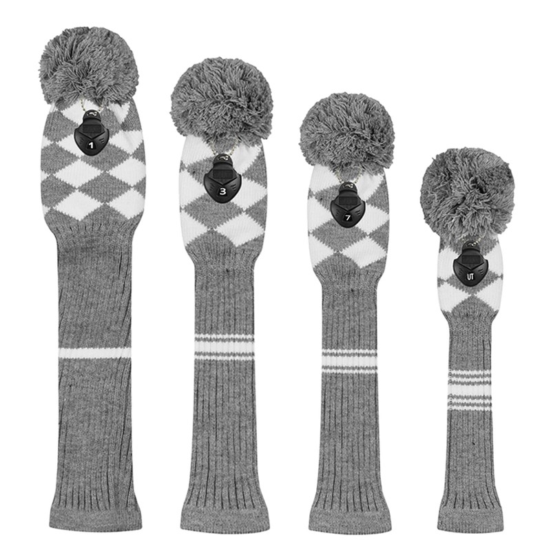 Scott Edward Golf Club Head Covers Set of 4 Grey