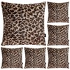 Hodeacc 6 Pack Leopard Printed Series Pillow Covers,Soft Plush Animal