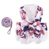 Anelekor Dog Harness Dress for Small Dog Daisy Floral Dog