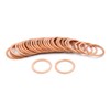 X AUTOHAUX 16mm Inner Dia Copper Crush Washers Flat Car