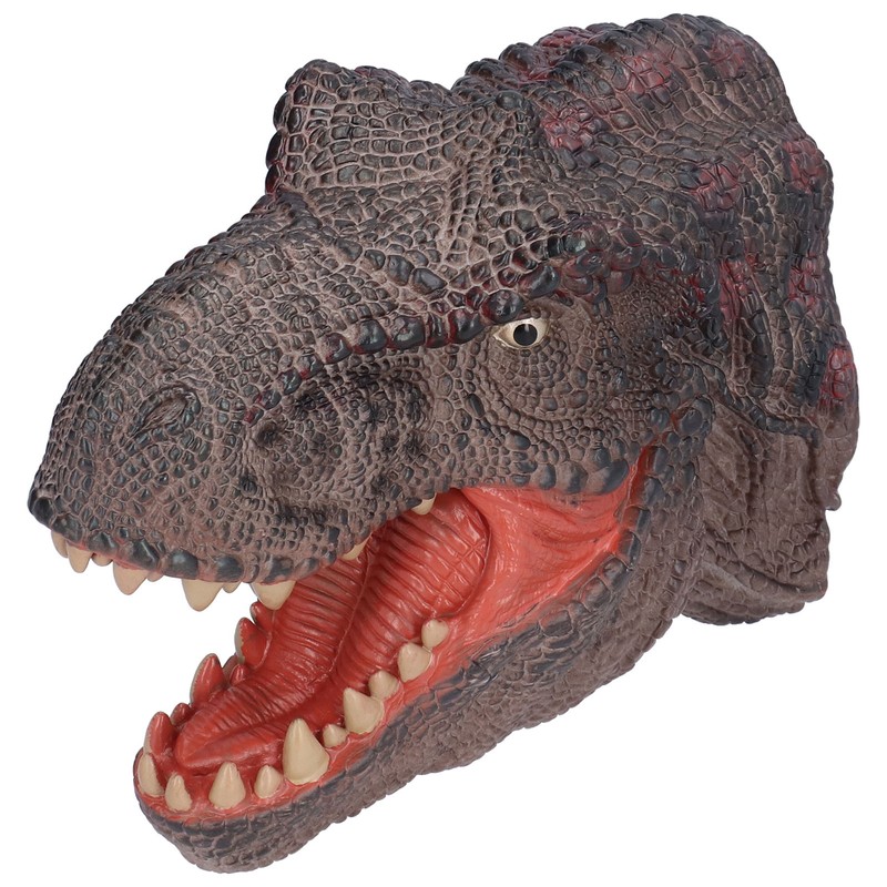 Dinosaur Puppet Rubber Portable Hand Drawn Comfortable Grip Tyrannosaurus Hand