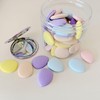 50 PCS Small Mini Sponges and Powder Puff With Mirror,