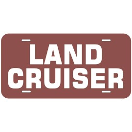 Land Cruiser Aluminum Novelty Auto License Plate