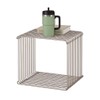 Modern 304 Stainless Steel Wire Cube Storage Rack, Silver, 13.8x13.8x13.8