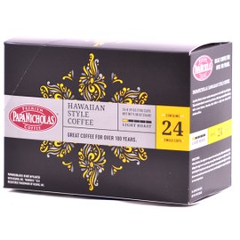 PapaNicholas Coffee Single Serve Coffee Cups Fits Keurig K Cup Brewers, Hawaiian Islands Blend, 24 Count