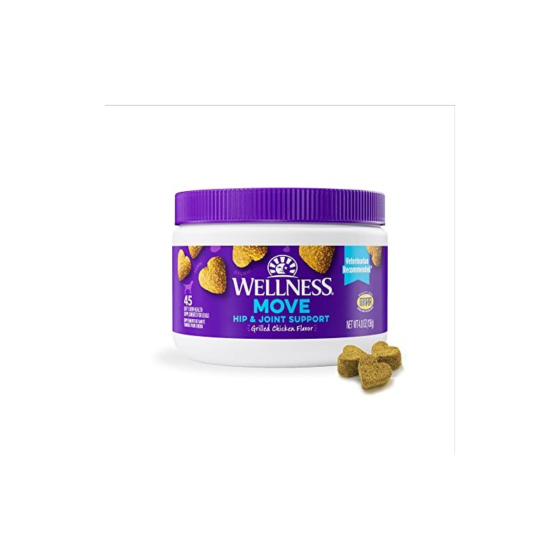 Wellness Grilled Chicken Flavored Soft Chews Hip & Joint Health
