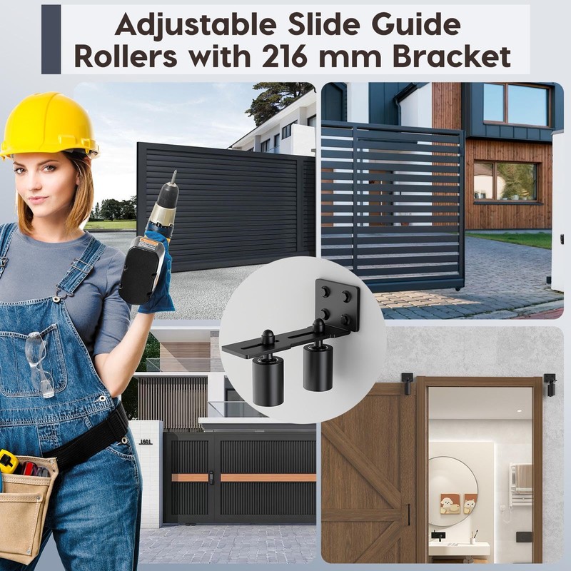 Anobeyi Heavy Duty Slide Gate Roller Guide with L Rear