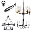 Haligate Brush Nickel Hook Rings for Light Fixture M10/M12 Available
