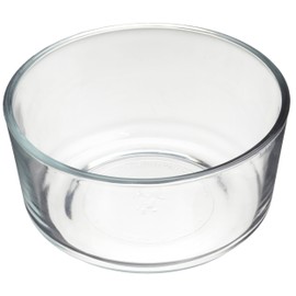 Anchor Hocking Classic Glass Food Storage Container with Lid, Blue, 4 Cup