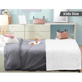 Utopia Bedding White Fleece Blanket Kids Size Lightweight Fuzzy Soft Anti-Static Microfiber Bed Blanket (43x55 Inch)