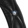 YOGURTCK Diamond Soft Leather Anti-Slip Steering Wheel Cover with Bling