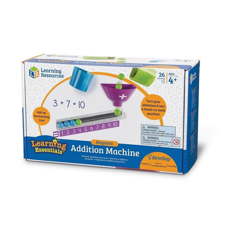 Learning Resources Magnetic Addition Machine, Math Games, Classroom Supplies, Homeschool