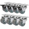 2 inch Caster Wheels with Safety Brake Capacity 880 lbs，TPR