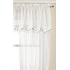 Today's Curtain Gettysburg Knitted 20-Inch Crochet with Beaded Tassel Valance,