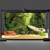 AWERT 48x24 inches Tropical Forest Terrarium Background Stream Green Huge