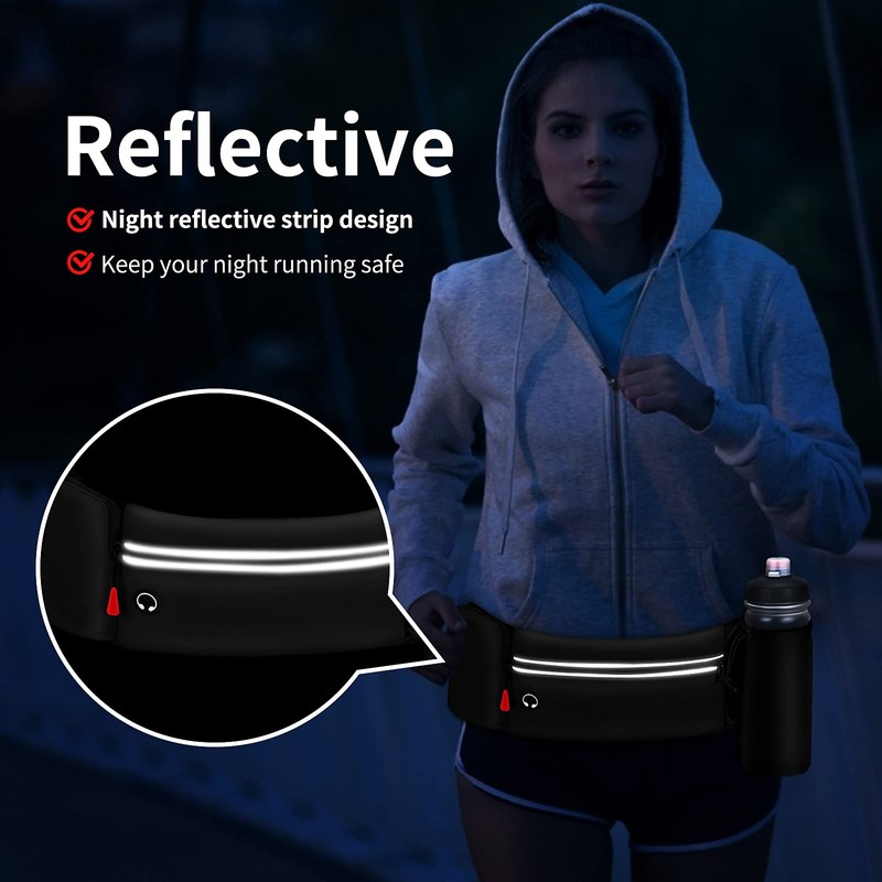 Yooumoga Hydration Running Belt for Women Men Running Fanny Pack