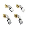 4pc Carbon Brushes for Makita HS6601 165mm Circular Saw 110v