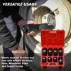 CASOMAN 8-Piece 1-Inch Drive Impact Socket Set, Metric & SAE,