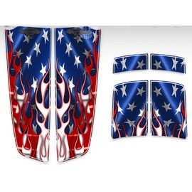 Speed Demon Hot Rod Shop Camaro Racing Stripes Rally Stripes - American Flag - Hood Trunk and Spoiler Graphics 2010-2015