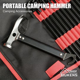 Camping Mallet, Tent Stake Peg Puller Hammer Remover Aluminum Alloy Mini Portable Outdoor Tool