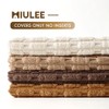 MIULEE Pack of 4 Neutral Corduroy Decorative Throw Pillow Covers