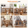 HOOBRO Indoor Dog Gate with Support Feet, Freestanding Pet Gate