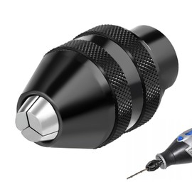Pyroclasia 1 Piece 4486 Drill Chuck for Dremel Chuck for Dremel Replacement 1/32 to 1/8 Quick Release Chuck Adapter Collets Accessories for Dremel 4000,400,3000,398,395,300,200,285,8200,800,etc.