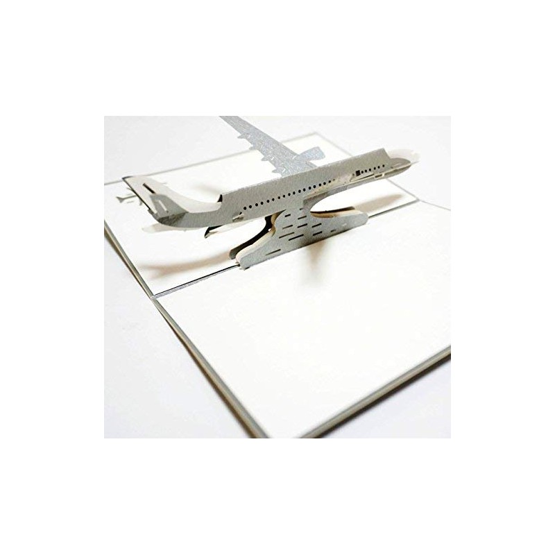 Happiest Birthday 3D Message Card Pop Up Greeting Card (Airplane)