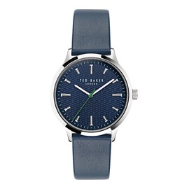 Ted Baker Cosmop Men's Blue Eco Genuine Leather Strap Watch (Model: BKPCSS4019I)