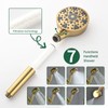 Shower Faucet Set with 7 Functions Handheld Shower Head Filter