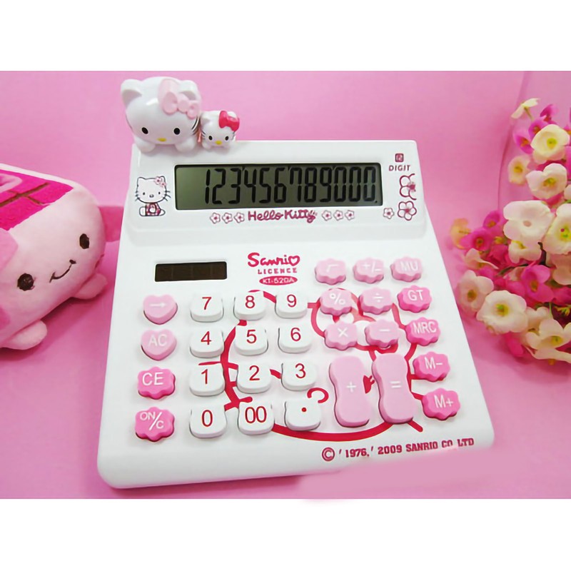 Cute Desktop Calculator Cute Cat Style 12 Digit Basic Standard