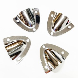 Marine Boat Wire Cable Hole Fan Cover Shell Shell Vent Stainless Steel S Size: 1.5 x 1.38 inch, L Size: 2.12 x 2.56 inch Optional (S, Pack of 2)
