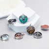Flemtai 6 Pieces Crystal Dragon Pendants for Men Women Heart