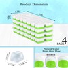 Ice Cube Tray with Lid and Bin, 4 Pack Premium