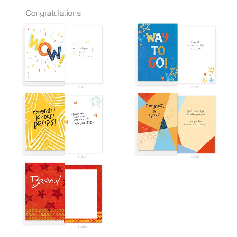 American Greetings 20-Count Congratulations Card Assortment with Envelopes and Seals