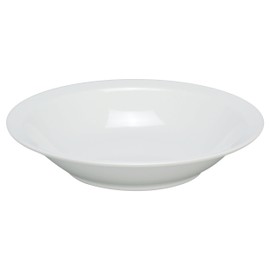 Yanco CAT-4014 Catering Rim Bowl, 108 oz Capacity, 2.25" Height, 14" Diameter, Melamine, White Color, Pack of 12