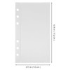 SHINEOFI A6 Binder Dividers with 5 Clear Pp Pocket Pages